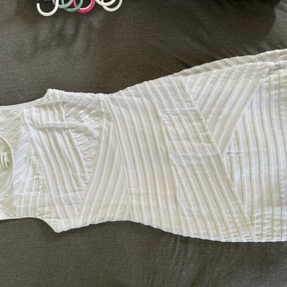 White Calvin Klein dress